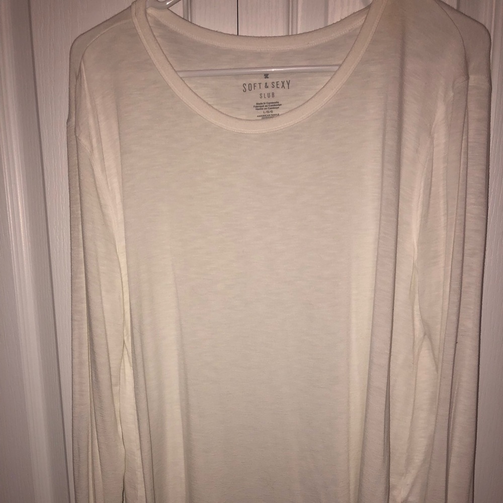 American Eagle Soft and Sexy LS White